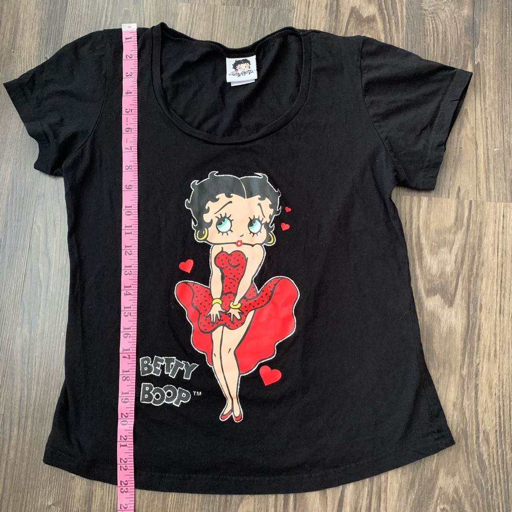 Betty Boop Black Tshirt Medium - Picture 4 of 6